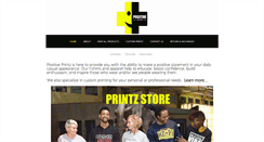 Desktop Screenshot of positiveprintz.com